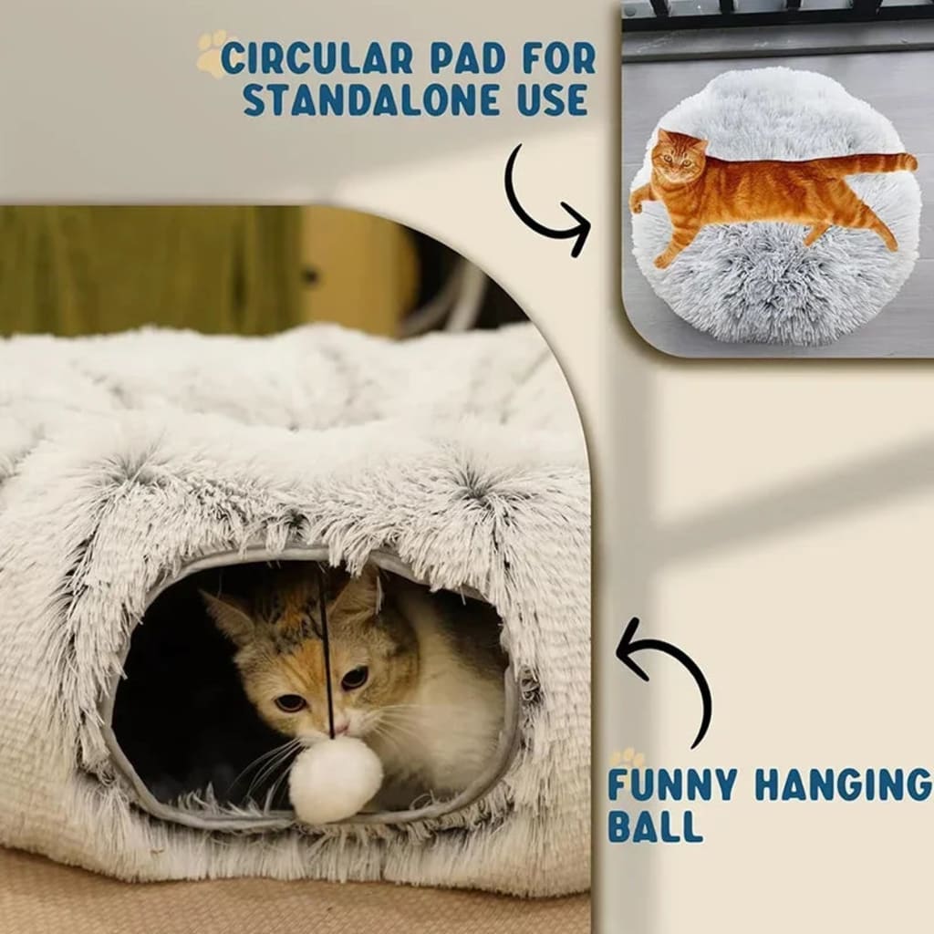 Round Tunnel Cat Beds